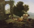 berger vache italianate paysage willem romeijn